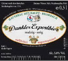 Logo Hausbräu Mülhaupt Dunkles Exportbier