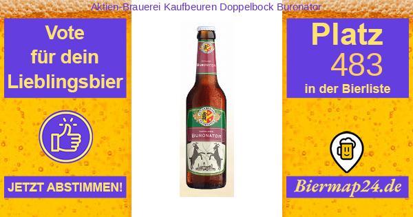 Aktien Brauerei Kaufbeuren Doppelbock Buronator